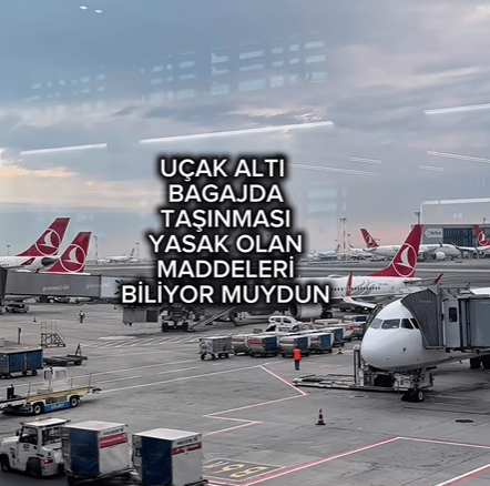 Uçak Altı Bagajına Koyulması Yasaklı&nbsp;Eşyalar